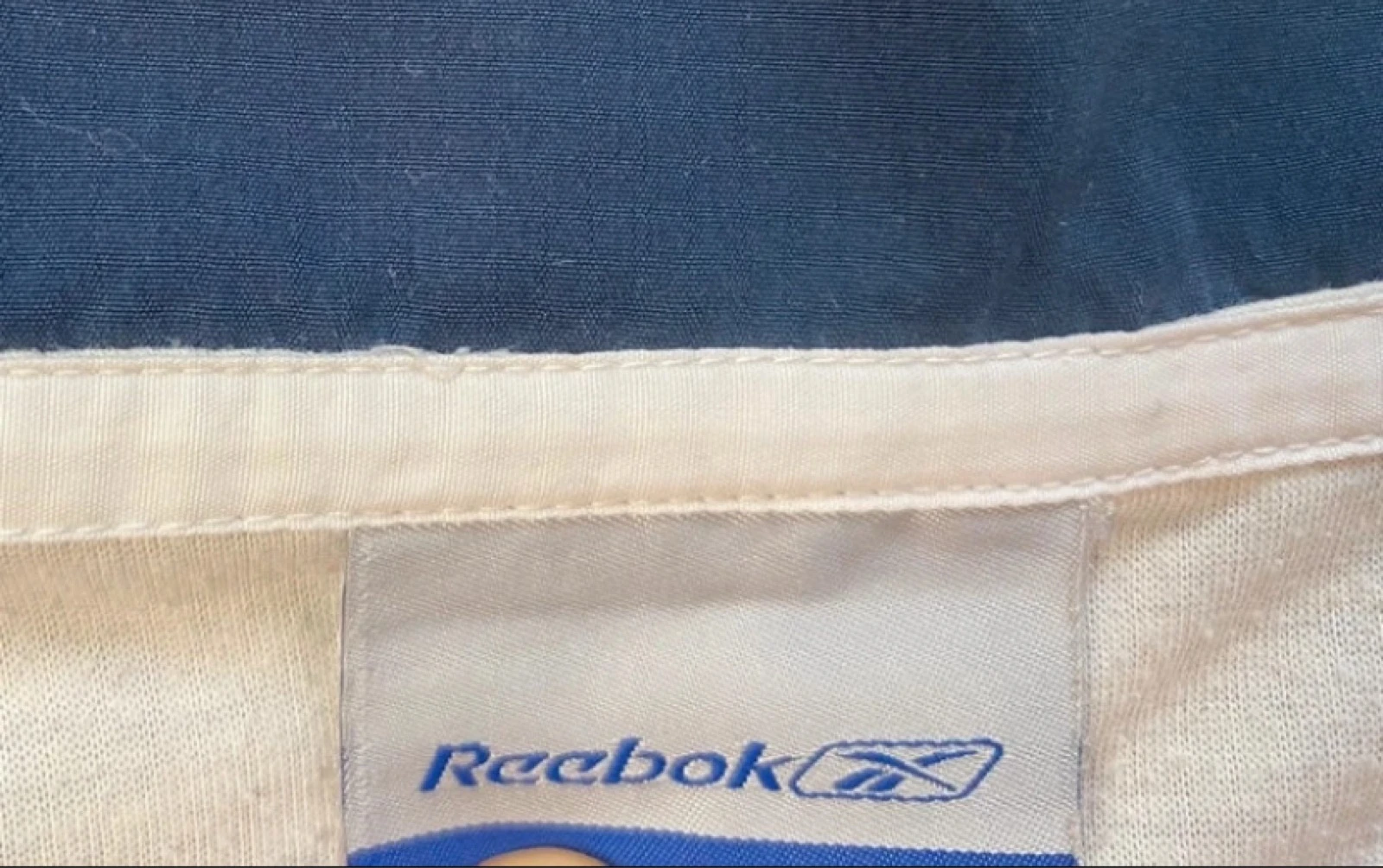 Reebok Jaqueta Esportiva Vintage Branca e Azul Marinho Tamanho XL – photo 13